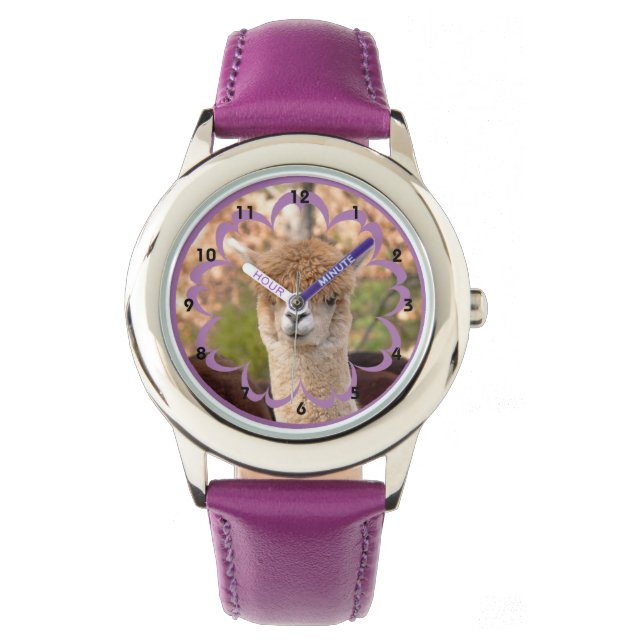 Relógio De Pulso Alpaca Stainless Steel Purple Watch (Frente)