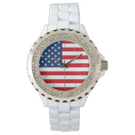 Relógio De Pulso American Flag Nice Watch