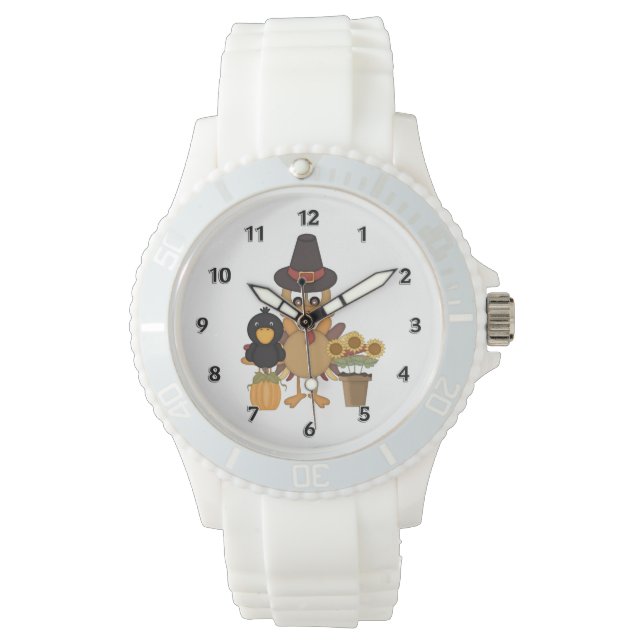 Relógio De Pulso Amigos da Turquia de Ação de Graças (Frente)