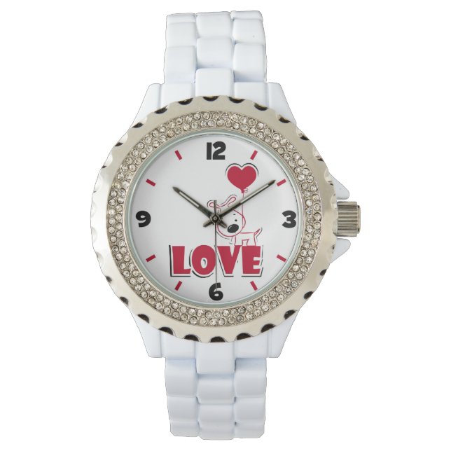Relógio De Pulso Amor de Cachorro (Frente)
