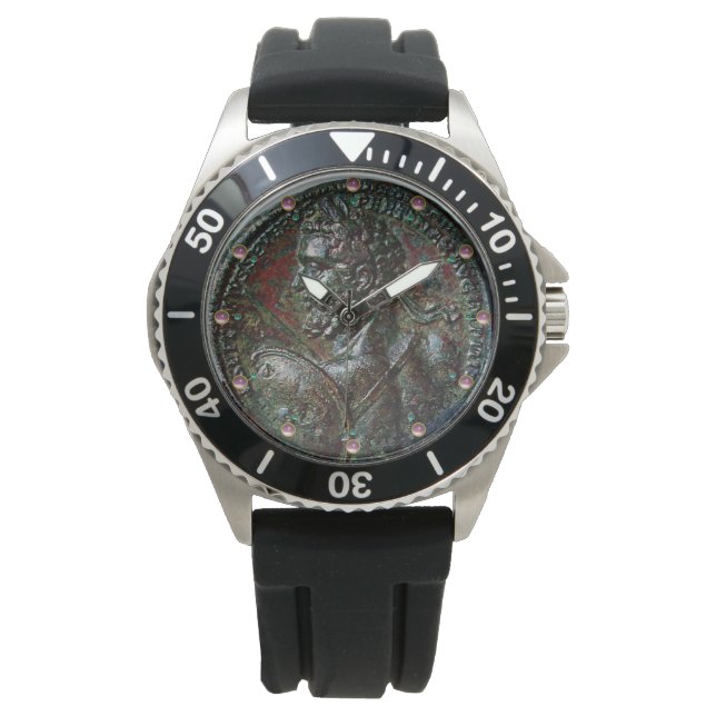 RELÓGIO DE PULSO ANTIQUE ROMAN BRONZE MEDALLION SEPTIMUS SEVERO (Frente)