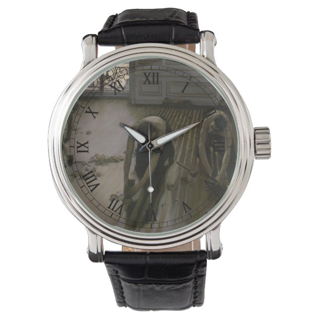 Relógio De Pulso Aranha-chão de Gustave Caillebotte (Frente)