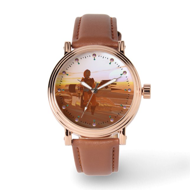 RELÓGIO DE PULSO ARES CYBORG, HIPERION DESERTO, FICHA CIENTÍFICA (Frente)