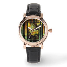 Art Deco Em Verde E Dourado