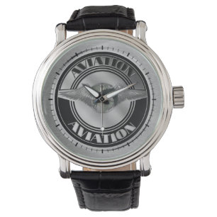 Relógio De Pulso Arte da aviação do vintage