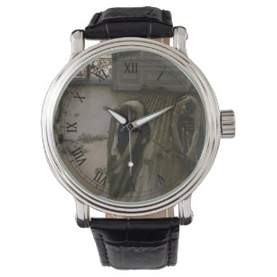 Relógio De Pulso As escórias do chão por Gustave Caillebotte