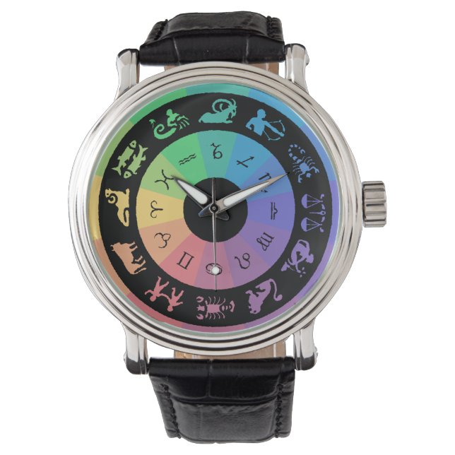 RELÓGIO DE PULSO ASSINANTE ZODIAC MULTICOLOADO WRIST WATCH (Frente)