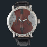 Relógio De Pulso Assista - Bass Duplo - Escolha sua cor<br><div class="desc">Duplo assento e recorte de música. Muitos estilos e cores de onde escolher. Personalize-o com a sua escolha de cor de fundo e/ou adicione texto. Faz um presente pessoal único para um músico.</div>