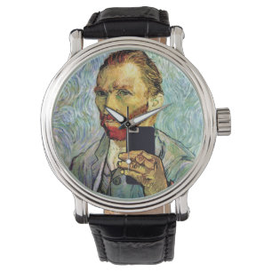Relógio De Pulso Autorretrato de Vincent Van Gogh com celular selfi