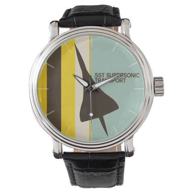 Relógio De Pulso Avião de transporte super-sônico (Frente)