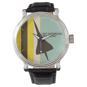 Relógio De Pulso Avião de Transporte Super Sônico Retro