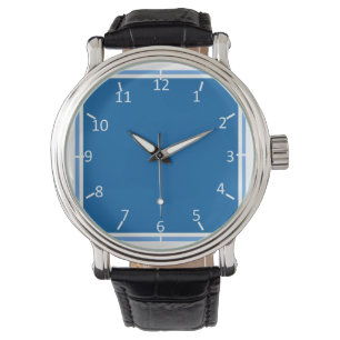 Relógio De Pulso Azul e branco de movimentação