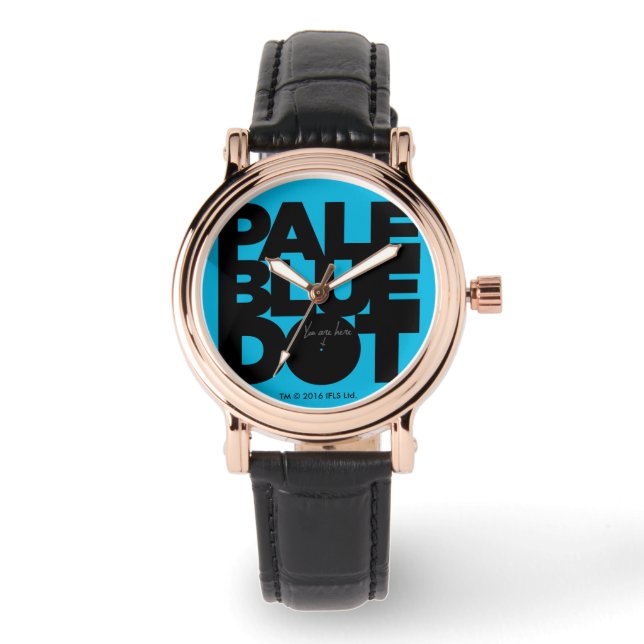 Relógio De Pulso Azul pálido (Frente)