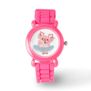 Relógio De Pulso Ballerina Pig Watch