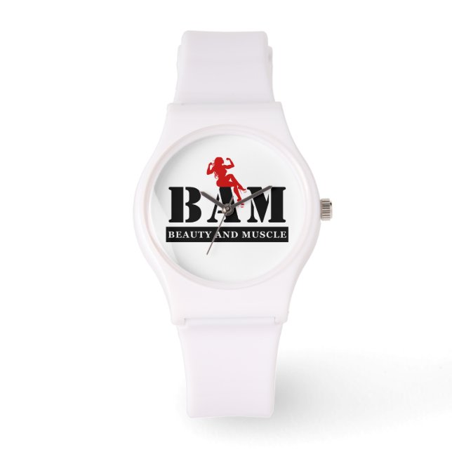 Relógio De Pulso BAM Beauty & Muscle Bodybuilding Watch (Frente)