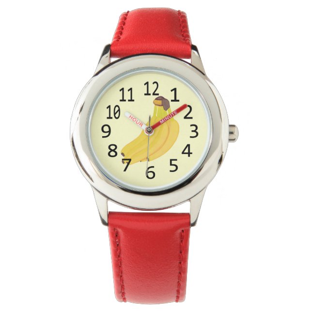 Relógio De Pulso Banana Time Bunch of Bananas Numerated Watch (Frente)