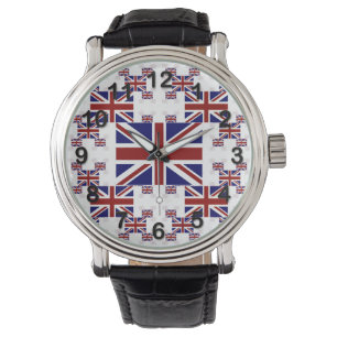 Relógio De Pulso Bandeira BRITÂNICA de Union Jack nas camadas #2