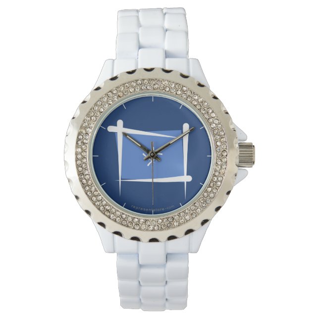 Relógio De Pulso Bandeira de Bruxelas da Somália (Frente)