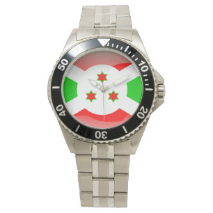 Relógio De Pulso Bandeira do Burundi