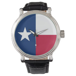 Relógio De Pulso Bandeira do estado do Texas - cor autêntica de alt