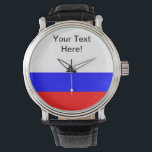Relógio De Pulso Bandeira Russa<br><div class="desc">Espero que a maneira como mostrei isso honre sua bandeira! Eu gosto do jeito que isso parece! Sinta-se à vontade para personalizar isto para satisfazer as suas necessidades! Obrigados para passar e ter um dia maravilhoso!</div>