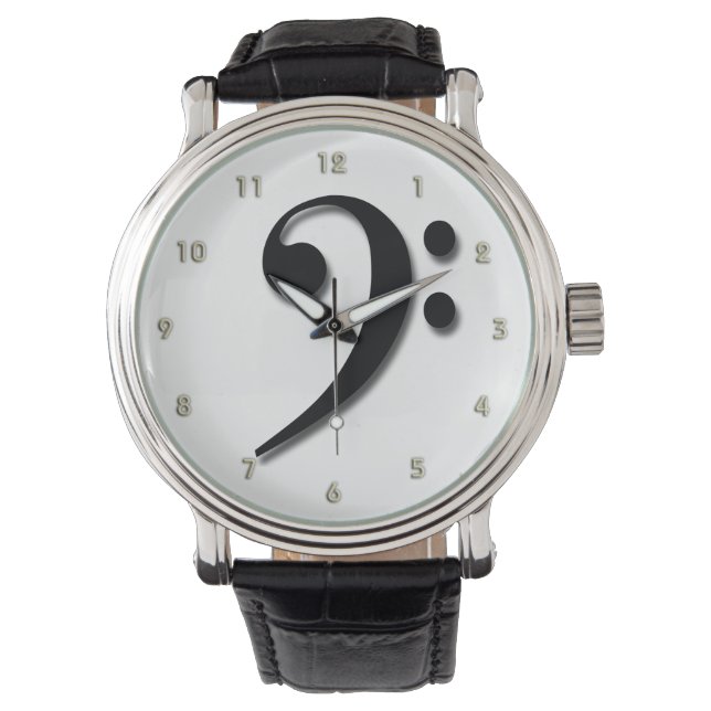 Relógio De Pulso Bass Clef Watch. (Frente)