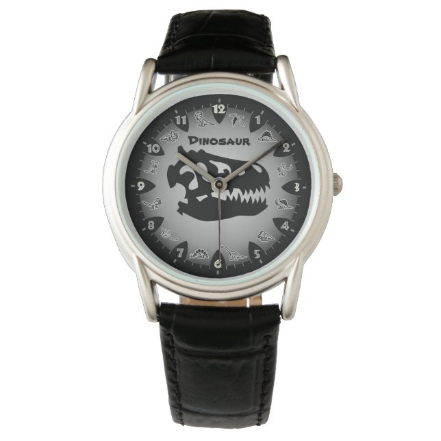 Relógio De Pulso Bedrock Cinza Dinossaur Watch (Frente)