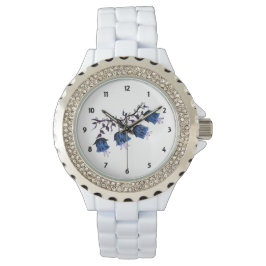 Relógio De Pulso Blue Canterbury Bels Womens Rhinestone Watch