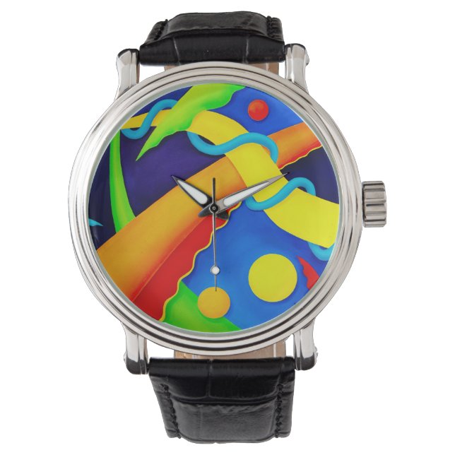 Relógio De Pulso Bold, Abstrato Wristwatch (Frente)