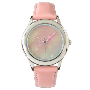 Relógio De Pulso Bolhas de Abstrato Doce Pastel