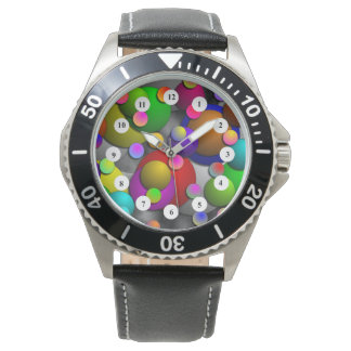 Relógio De Pulso Bolhas (Rosto Clássico) de Kenneth Yoncich