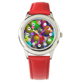 Relógio De Pulso Bolhas (Rosto Mayan) de Kenneth Yoncich
