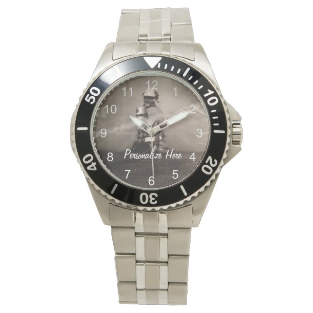 Relógio De Pulso Bombeiros No Trabalho (Frente)