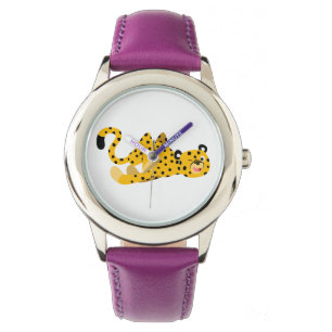 Relógio De Pulso Bonita Cartoon Cheetah Watch