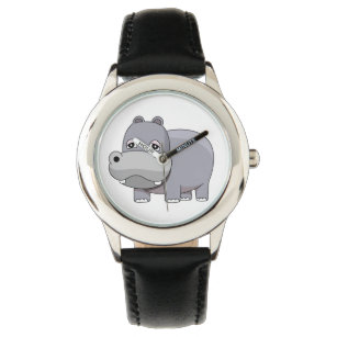 Relógio De Pulso Bonito Bebê Hippo