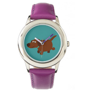 Relógio De Pulso Bonito Cartoon Chocolate Labrador Watch