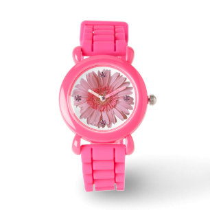 Relógio De Pulso Bonito Gerber Daisy Watch Rosa