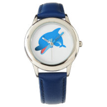Bonito Salto de Cartoon Dolphin Watch
