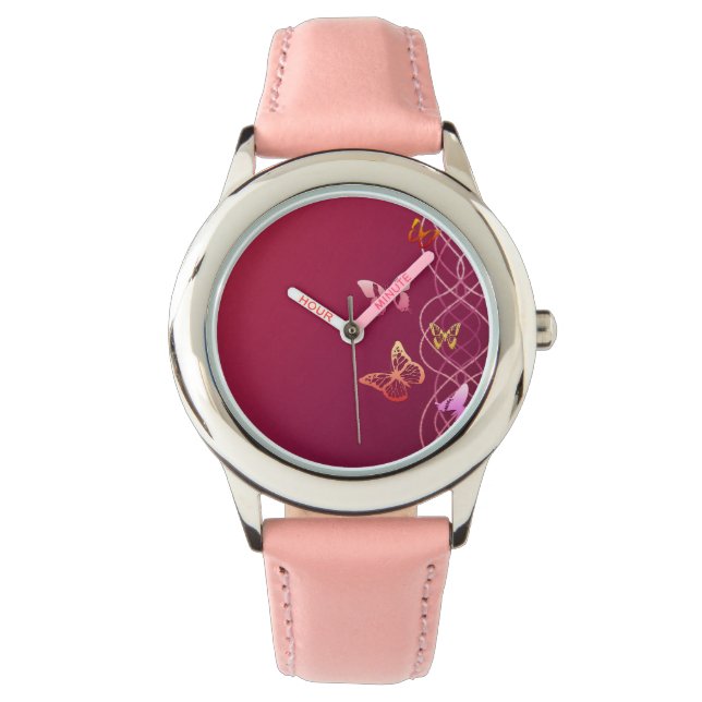 Relógio De Pulso Borboletas (Frente)
