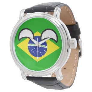 Relógio De Pulso Brasil Geeky de tensão engraçado Countryball