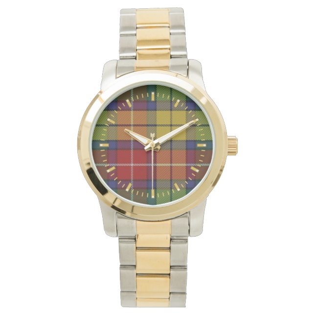 Relógio De Pulso Buchanan Tartan - Monitorização com Duas Tons (Frente)