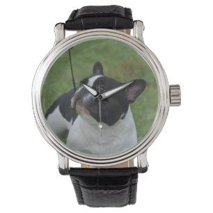 Relógio De Pulso Buldogue francês preto e branco