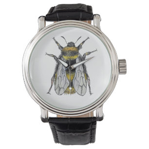 Relógio De Pulso Bumble Bee Watercolor Artist Watch