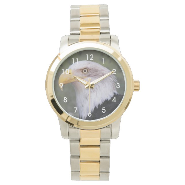 Relógio De Pulso Cabeça de Águia Bald Americana (Frente)