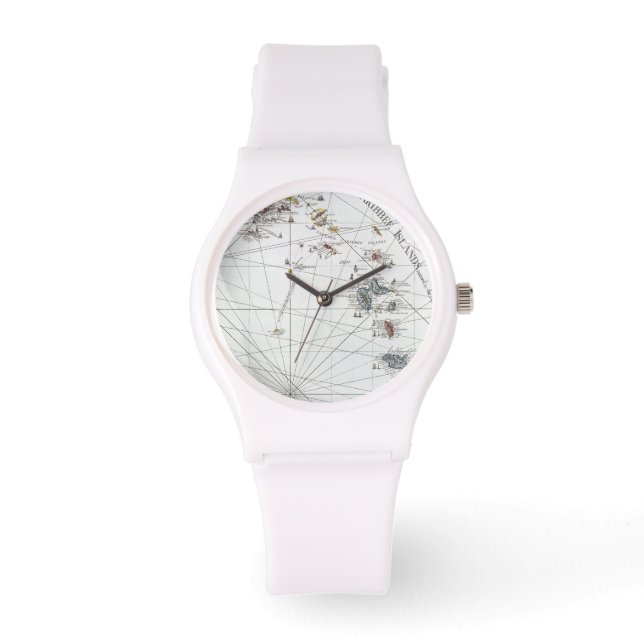 RELÓGIO DE PULSO CARIBE: MAP, 1775 (Frente)