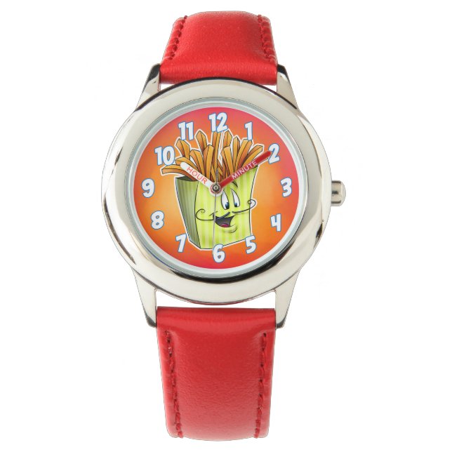 Relógio De Pulso Cartoon French fry watch (Frente)