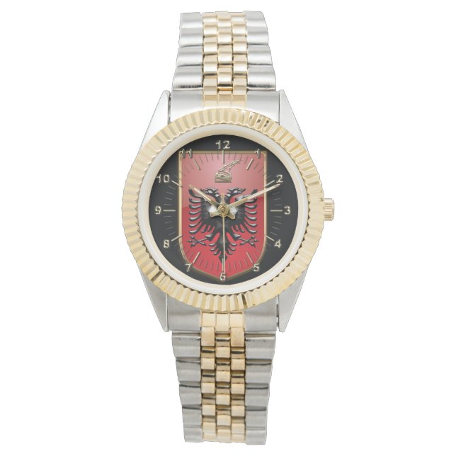 Relógio De Pulso Casaco de armas albanês (Frente)