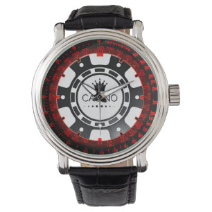 Relógio De Pulso Casino Chip Watch