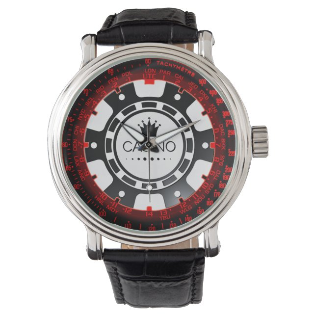 Relógio De Pulso Casino Chip Watch (Frente)