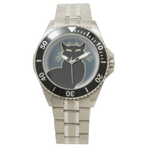 Relógio De Pulso Cat Assista Black Cat Pulrist Assista Cat Aover Je